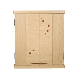 画像5: 仏具付き【ミニ仏壇　桜都（おと）櫻象嵌　19号　ワイド型　オーク色】納骨　おしゃれ モダン仏壇 小型 コンパクト 仏具セット き シンプル　送料無料