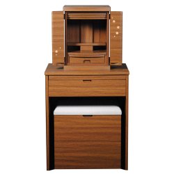 画像2: 上下セット【桜都15号＋ブルーム　ウォールナット色】納骨　おしゃれ モダン仏壇 小型 コンパクト 仏具セット き シンプル　送料無料