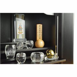 画像13: 現代調モダン位牌【真鍮製ミニ骨壺付　光のしずく：3.5寸　天然木タモ無垢+ウォールナット】仏壇・仏具　唐木札　モダン位牌　現代調位牌　家具調位牌　ミニ骨壺　手元供養　高岡　送料無料【smtb-td】【RCP】