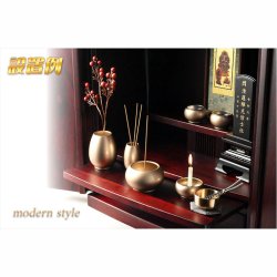 画像9: 仏具【現代調モダン仏具6点セット　ノーチェ（Noche）2.5寸　全2カラー キャンディゴールド】仏壇用仏具 六具足 モダン仏壇　家具調仏壇　オシャレ 送料無料