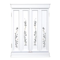 画像4: ホワイト色　モダン仏壇【伝統型仏壇：天然貝・螺鈿細工　和モダン・花夕（はなゆう）18号】小型仏壇　家具調仏壇　上置き仏壇　送料無料