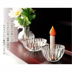 画像8: 仏具・神具【国産京都・火を使わないから安心安全：ちりめんローソク 単品】イミテーションローソク　仏壇　神棚　和雑貨　お灯明　ろうそく　蝋燭　火立て　燭台　ローソク立て　仏壇　神棚　便利グッズ　ネコポス便送料無料