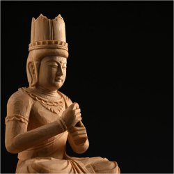 画像7: 【シンプルなプレーン彫刻　天然木桧製　木彫り仏像　六角低台座　大日如来2.0寸　真言宗の御本尊】仏壇　仏具　手元供養　仏さま　守り本尊　素彫り仏像　コンパクトサイズ　送料無料