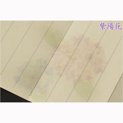 画像6: 国産仏具【スリム型・木製モダン過去帳　花萌（はなもえぎ）・市松彫り・四季の花　3.5寸】仏壇用仏具 薄型 過去帳　見台　鳥の子和紙　木製