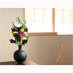 画像6: 仏具・お供え花【お仏壇・お墓参り：シルクフラワー菊仏花・造花　サイズ大】仏壇仏具 花立て 供花 法事 四十九日 命日 法要