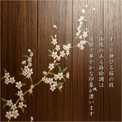 画像3: 仏壇【現代調和モダン・小型仏壇：チェリッシュ16号　桜柄・ウォールナット杢】コンパクトサイズ　ミニ仏壇　家具調仏壇　インテリア仏壇　リビング仏壇　送料無料