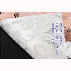 画像5: 国産仏具【手元供養敷マット：金襴・さくら柄 防炎仏具マット：珠雅（たまみやび）紫色】　仏壇用具　現代調仏具　ネコポス送料無料