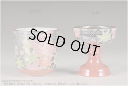 画像2: 国産 有田焼高級仏具【四季めぐり 春秋 仏器・茶湯器セット】仏壇・仏具 仏飯器　ご飯 湯飲み 仏飯 現代調仏具　送料無料