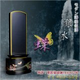 画像: 新感覚モダン蒔絵位牌【銀水-蝶4.0寸】送料無料