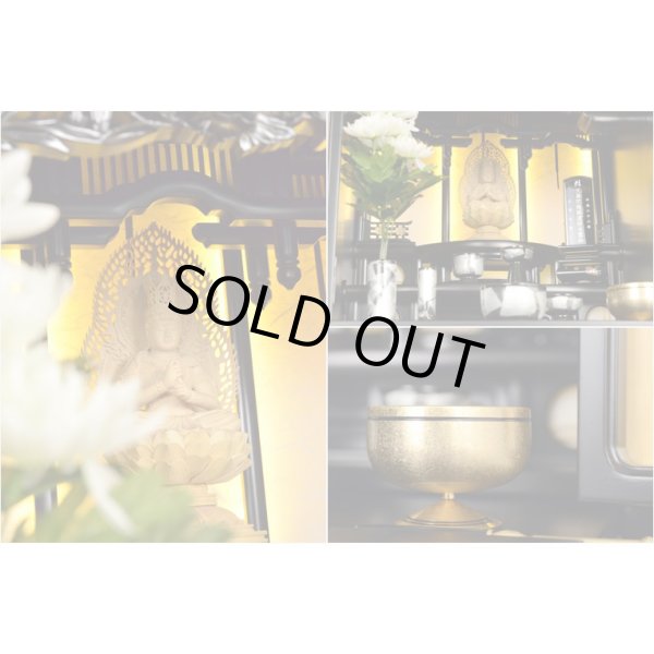 画像6: 伝統型高級唐木仏壇【優美な和み仏壇 -道- 20号天然黒檀杢】本格二重扉仕様　上置き小型仏壇・ミニ仏壇　送料無料