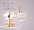 画像3: モダンな国産おりん【香蓮（かれん）りんセット　シルバーゴールド 1.8寸】リン棒・リン台付き3点セット　国産仏具　リン・お鈴　送料無料