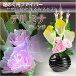 画像1: 光ファイバー使用の光る仏花【7色に変化する煌めくお花　テルミナ：アレンジ】新盆　初盆　お盆用品　盆提灯　盆花　仏壇用仏具　送料無料