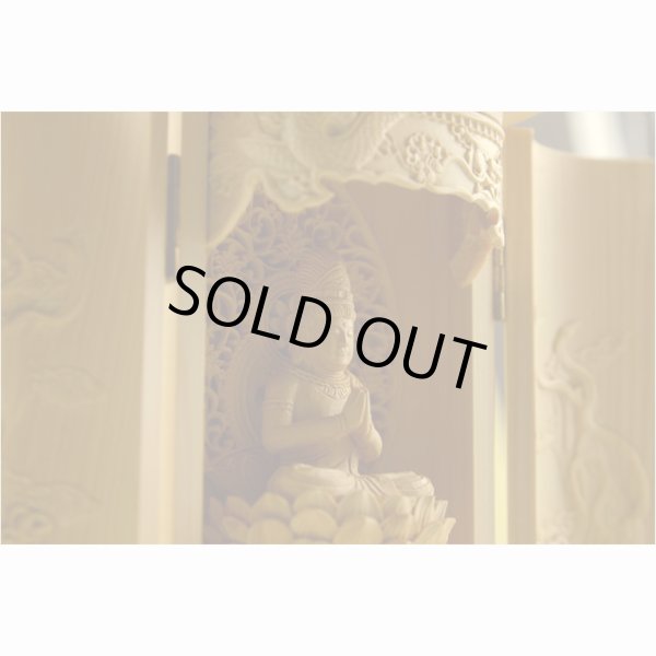 画像5: 総桧【厨子入り仏像】普賢菩薩：送料無料