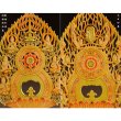 画像6: 仏像・総柘植八角飛天光背【淡彩切金】・大日如来2.0寸