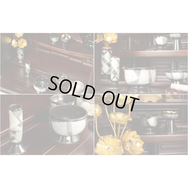 画像5: 国産仏壇【三方練り唐木仏壇：華嵐（はなあらし）16×23号 紫檀】上置き小型仏壇・ミニ仏壇　送料無料