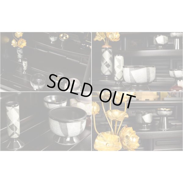 画像5: 国産仏壇【三方練り唐木仏壇：華嵐（はなあらし）16×23号 黒檀】上置き小型仏壇・ミニ仏壇　送料無料