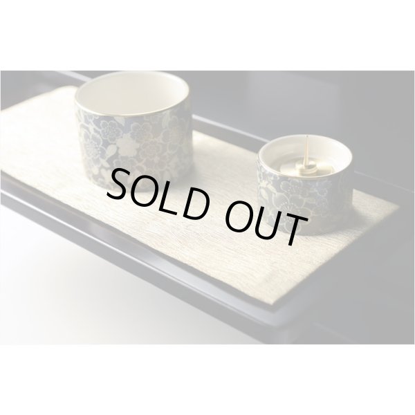 画像9: 国産仏具【防炎お仏壇マット：金襴仕立　憩い（いこい）ゴールド・スリムＳ】仏壇用仏具　ネコポス便送料無料　防炎マット