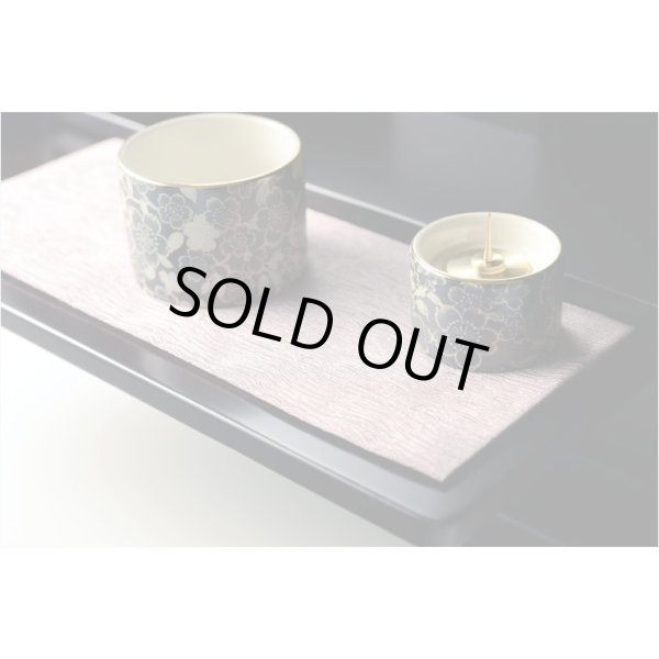 画像9: 国産仏具【防炎お仏壇マット：金襴仕立　憩い（いこい）ピンク・スリムM】仏壇用仏具　ネコポス便送料無料　防炎マット