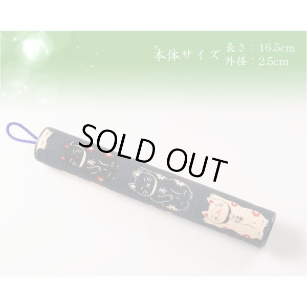 画像2: お墓参りに便利【革新的な和デザイン京友禅：モダン線香筒 サイズ小 柄番号Ｆ】仏具・線香・お盆・お彼岸