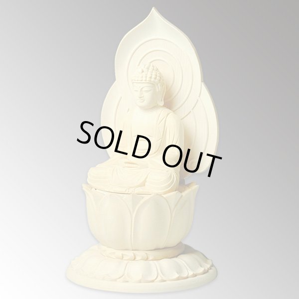 画像3: 現代蓮華座・香る檜材釈迦如来1.8寸・曹洞宗・禅宗・臨済宗・時宗・仏像・御本尊