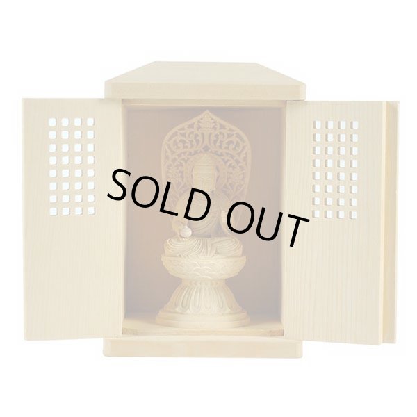 画像2: 総桧【格子扉厨子入り仏像】薬師如来・守り本尊・御本尊：送料無料