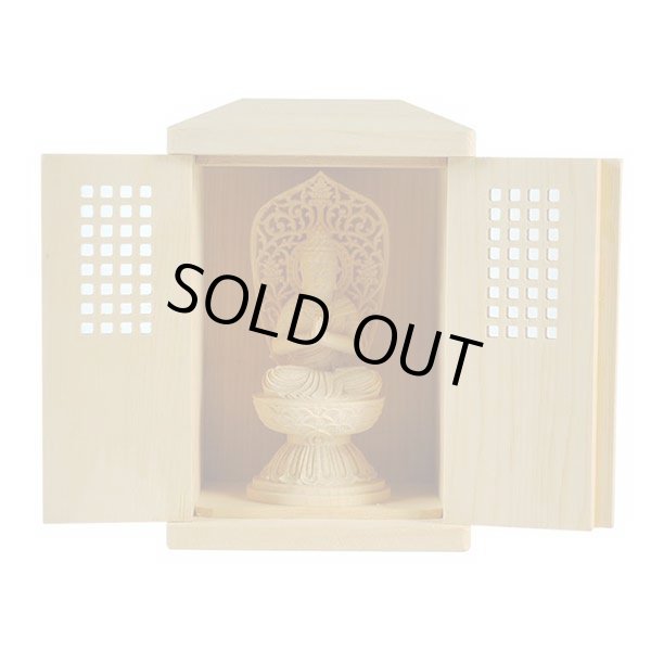 画像2: 総桧【格子扉厨子入り仏像】普賢菩薩・守り本尊・御本尊：送料無料