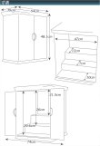 画像11: 国産仏壇【無垢板使用の上置き仏壇16号ワイド＋3連チェスト型仏壇台　ノア　ナラ杢　ダーク色】仏壇　仏壇台　チェスト　引き出し　重ね仏壇　インテリア仏壇台　送料無料