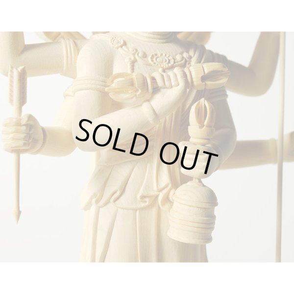 画像5: 三宝荒神5.5寸・総高さ29cm・総桧材・高級仏像　送料無料