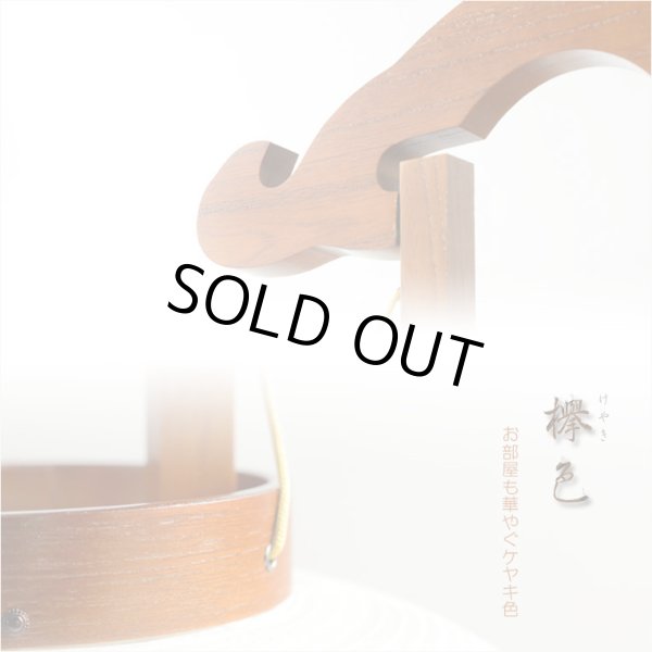 画像5: 盆提灯【今季注目の目玉商品　岐阜提灯：芙蓉と桔梗　山水画10号　二重張・手描き画・電球灯・天然木ケヤキ色】お盆用品 仏具 お盆 初盆 新盆 初盆飾り 新盆飾り お盆飾り 行灯 お彼岸 仏具 盆棚 盆ちょうちん 迎え火 送り火　送料無料