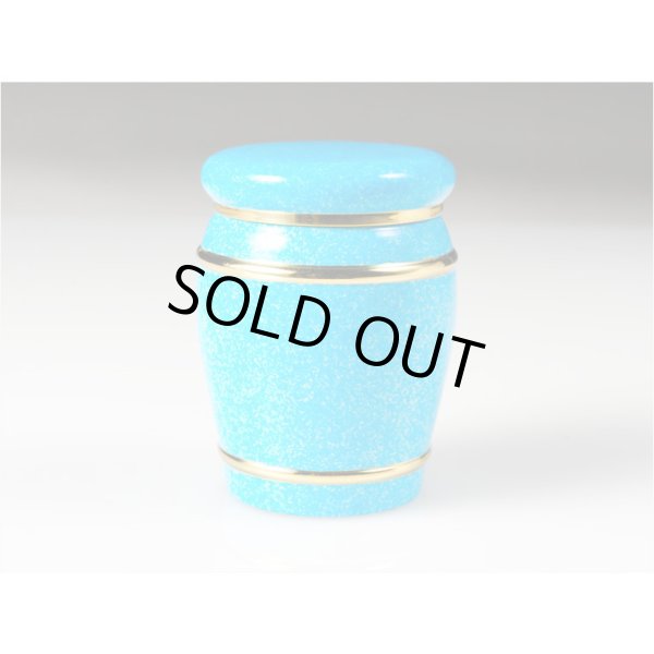 画像2: 仏具【メモリアルボトル：ミニ骨壷：せんり ブルー】手元供養　分骨　アッシュボトル　仏具　送料無料