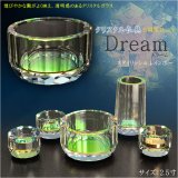 画像: 自然で開放的な透明感【クリスタル仏具：Dream(ドリーム) スタイリッシュ　レインボー　2.5寸 5具足セット】透明クリスタルガラス 仏壇 仏具 送料無料