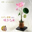 画像1: 国産仏具【京都・ちりめん製：モダン常華（蓮花）単品（1本）売り　咲き乙女】仏壇仏具　荘厳仏具　造花　仏花　花立て　お供え　供花　手元供養　イミテーション　蓮の花