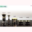 画像2: 国産仏具【山中塗漆器　優雅なさくら柄の仏具セット：絃春（いとはる）5具足3.0寸　淵金黒】仏壇　仏具　漆器　伝統工芸品　金沢漆器　送料無料