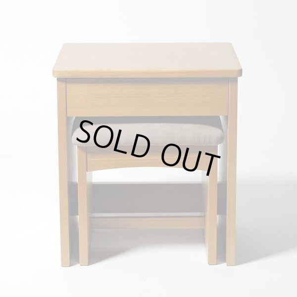 画像3: スツール付き・モダン仏壇台・タモ材【アローズ　ライト色】上置き仏壇用　モダン仏壇台　椅子付仏壇台　送料無料