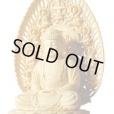 画像: 高級仏像桧材・着色仕上げ・八角飛天光背・釈迦如来2.0寸・曹洞宗・禅宗・臨済宗・時宗のご本尊