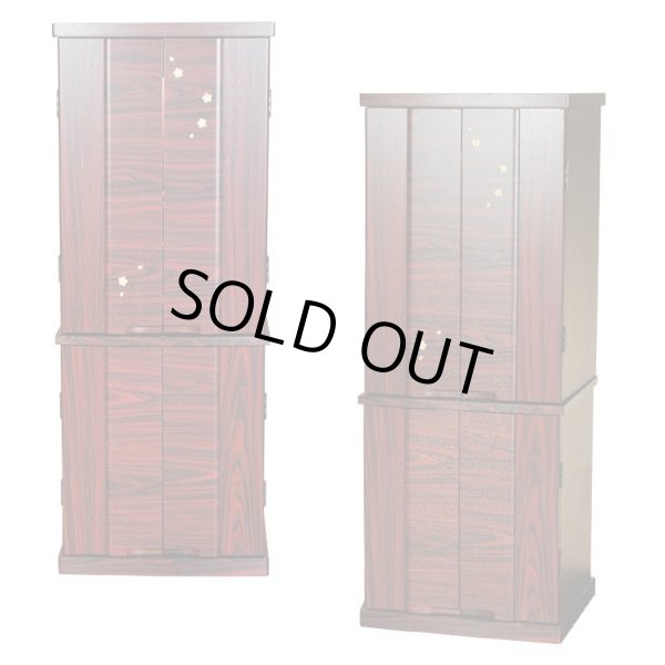 画像5: 仏具付き仏壇【和みモダン仏壇：桜都（おと）紫檀調 +仏具一式付き　重ね40号】本尊掛軸　仏具　おりん 現代調仏壇　大型仏壇　家具調仏壇　重ね仏壇　送料無料