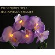 画像4: 仏花【胡蝶蘭と花器が光るLEDライト　シンシア：胡蝶蘭　パープル】新盆　初盆　お盆用品　盆提灯　盆花　仏壇用仏具　送料無料