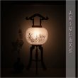 画像17: 特選限定品　お盆提灯【高級岐阜提灯・山水画：遠山を望む白芙蓉　10号　天然木ケヤキ塗り仕上げ　本絹二重張り　電球灯　手描き画】行灯　盆用品　お盆飾り　新盆　初盆　色柄提灯　花柄提灯　山水画　迎え火　送り火　送料無料