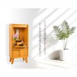 画像17: 仏壇+仏具一式　家具調仏壇【モダン仏壇　新キャビン：桐無垢材　省スペース型100cm・スライドイン扉　一体型33号　ライトブラウン色】リビング仏壇　インテリア仏壇　床置き小型仏壇　送料無料
