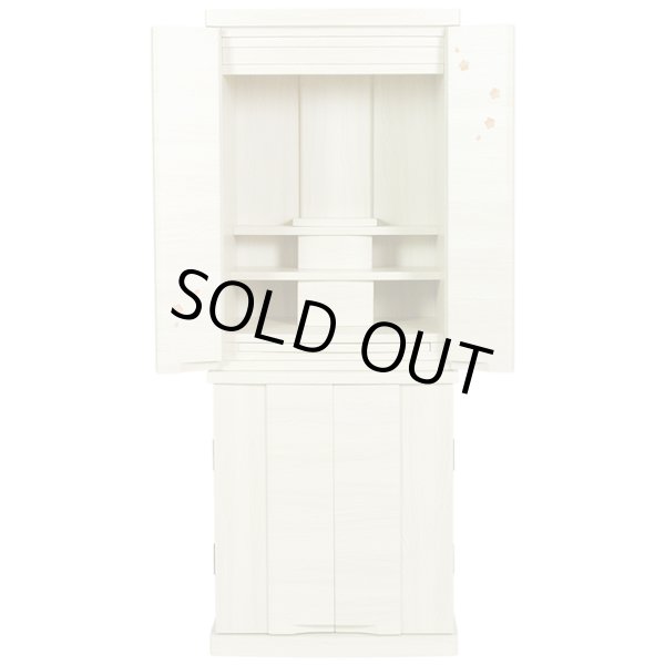 画像4: 豪華仏具付き【和みモダン仏壇：桜都（おと）　ナチュラル色　40号】本尊掛軸　仏具　おりん 現代調仏壇　大型仏壇　家具調仏壇　重ね仏壇　送料無料