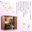 画像17: （12月中旬入荷予定）ウォールナット色　仏具付き仏壇【LEDバックライト搭載　桜尽くしのモダン仏壇：花心（はなごころ）15号　全6色】仏壇・仏具　上置き仏壇　家具調仏壇　上置き仏壇　現代調仏壇　供養　命日
