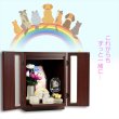 画像13: ペット仏壇【骨壺2寸〜7寸対応：モダンペット仏壇　ファミリア15号　カラーバリエーション3色　深紫檀色】納骨壇　ペット供養　ペット位牌