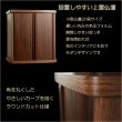 画像7: モダン仏壇【省スペース型・巻き戸扉・20号小型仏壇：ジルバ　ウォールナット色】ジャバラ扉　スライド扉　現代調仏壇　モダン仏壇　家具調仏壇　おしゃれ　送料無料