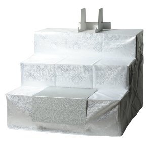 画像: お盆用品【盆棚（精霊棚）：段ボール祭壇　香華（こうげ）3段 90cm幅　【段布・写真立付 】工具不要・組立式　祭壇　法要　仏事　新盆　初盆　お盆飾り　盆提灯