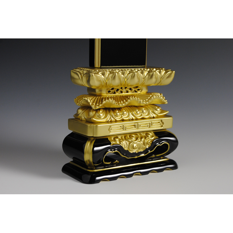 画像: 塗り位牌　上等猫丸5.5寸