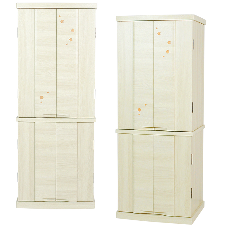 画像6: 星夜仏具付き【和みモダン仏壇：桜都（おと）　ナチュラル色　40号】本尊掛軸　仏具　おりん 現代調仏壇　大型仏壇　家具調仏壇　重ね仏壇　送料無料