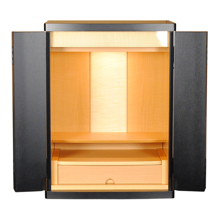 画像10: 国産ミニモダン仏壇【ソナタ20号：シルパーハート・ブラック】選べる2色　シンプル・おしゃれ ・小型 ・コンパクト　送料無料