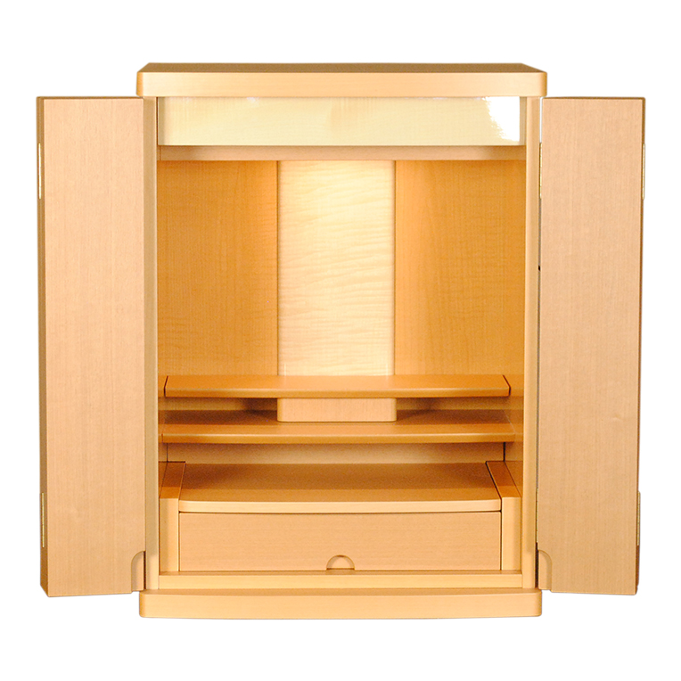 画像9: 国産ミニモダン仏壇【ソナタ20号：シルパーハート材】選べる2色　シンプル・おしゃれ ・小型 ・コンパクト　送料無料