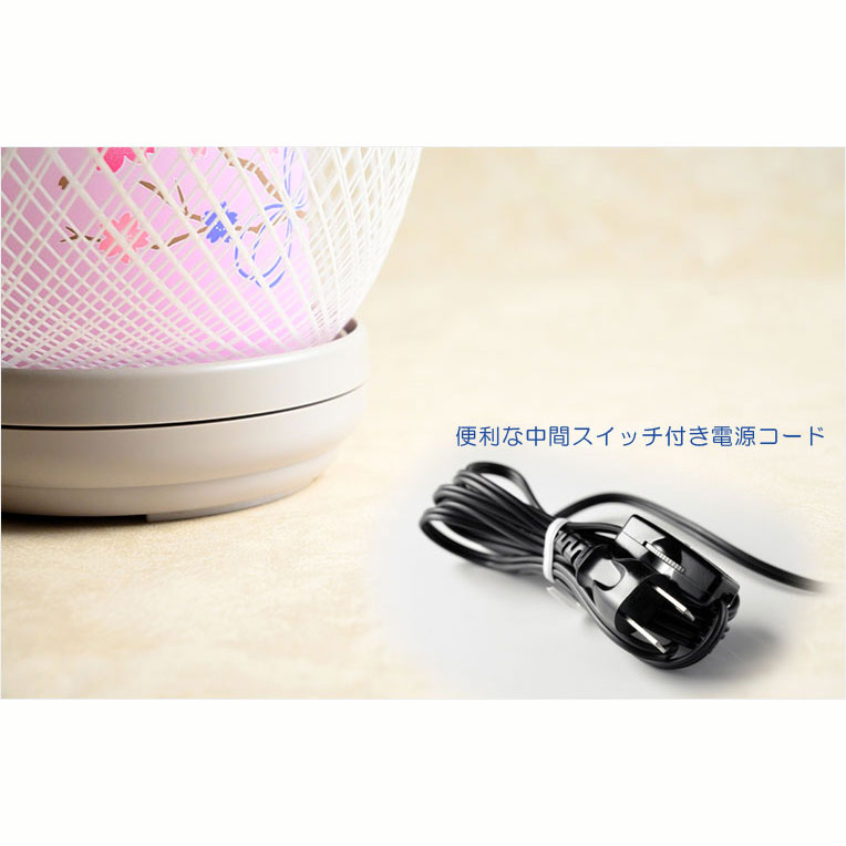 画像6: お盆提灯【現代調八女提灯：縁結び（えんむすび）ホタル回転筒付コンセントタイプ】モダンな盆提灯　霊前灯　お盆飾り　和照灯　ちょうちん　新盆　初盆　お盆　お彼岸　迎え火　送り火　盆棚　行灯　仏壇　仏具　送料無料